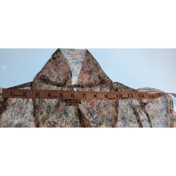 Zadig & Voltaire Rewel Mousseline  Mini Kaleido Floral Beaded Dress S - Picture 15 of 16